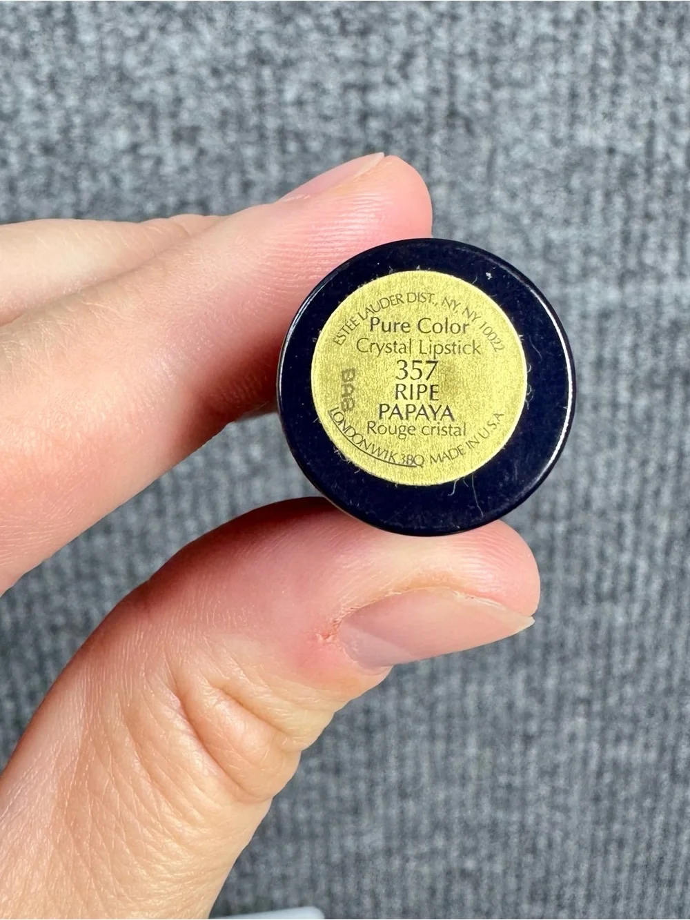 Estée Lauder Pure Color Crystal Lipstick Ripe Papaya 357 Discontinued USA